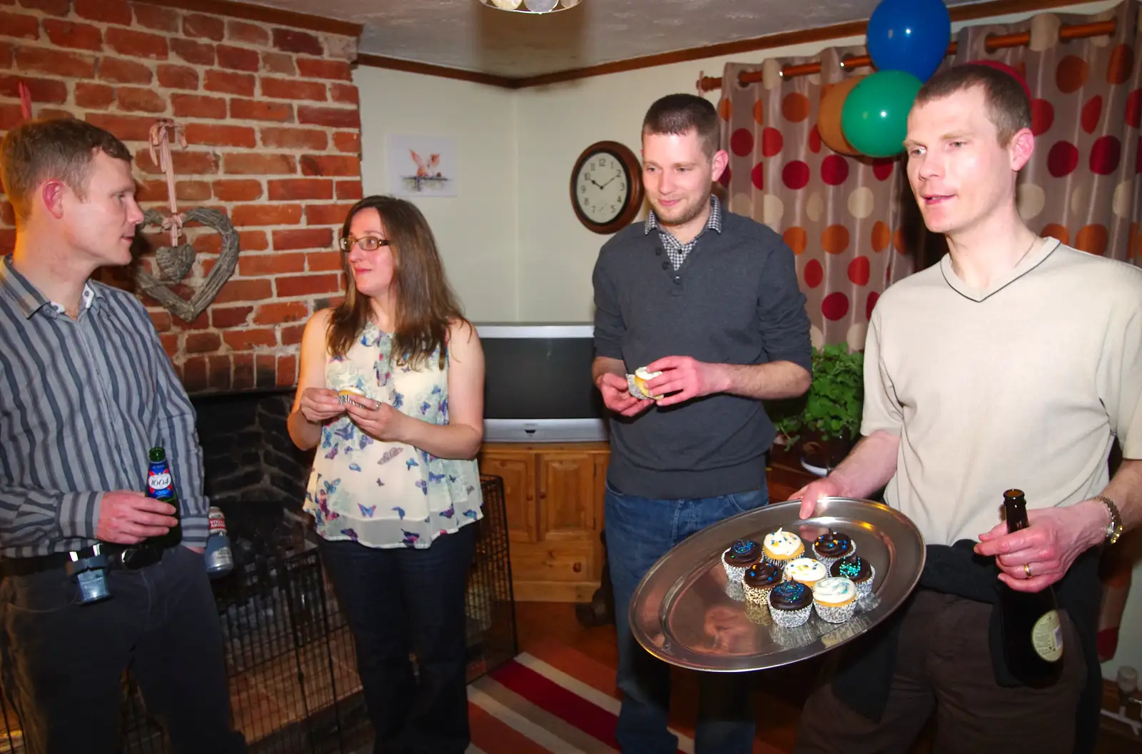 Andy's still on cake duty, from Mikey P and Andy's 40th Birthday, Thorpe Abbots, Norfolk - 16th March 2013