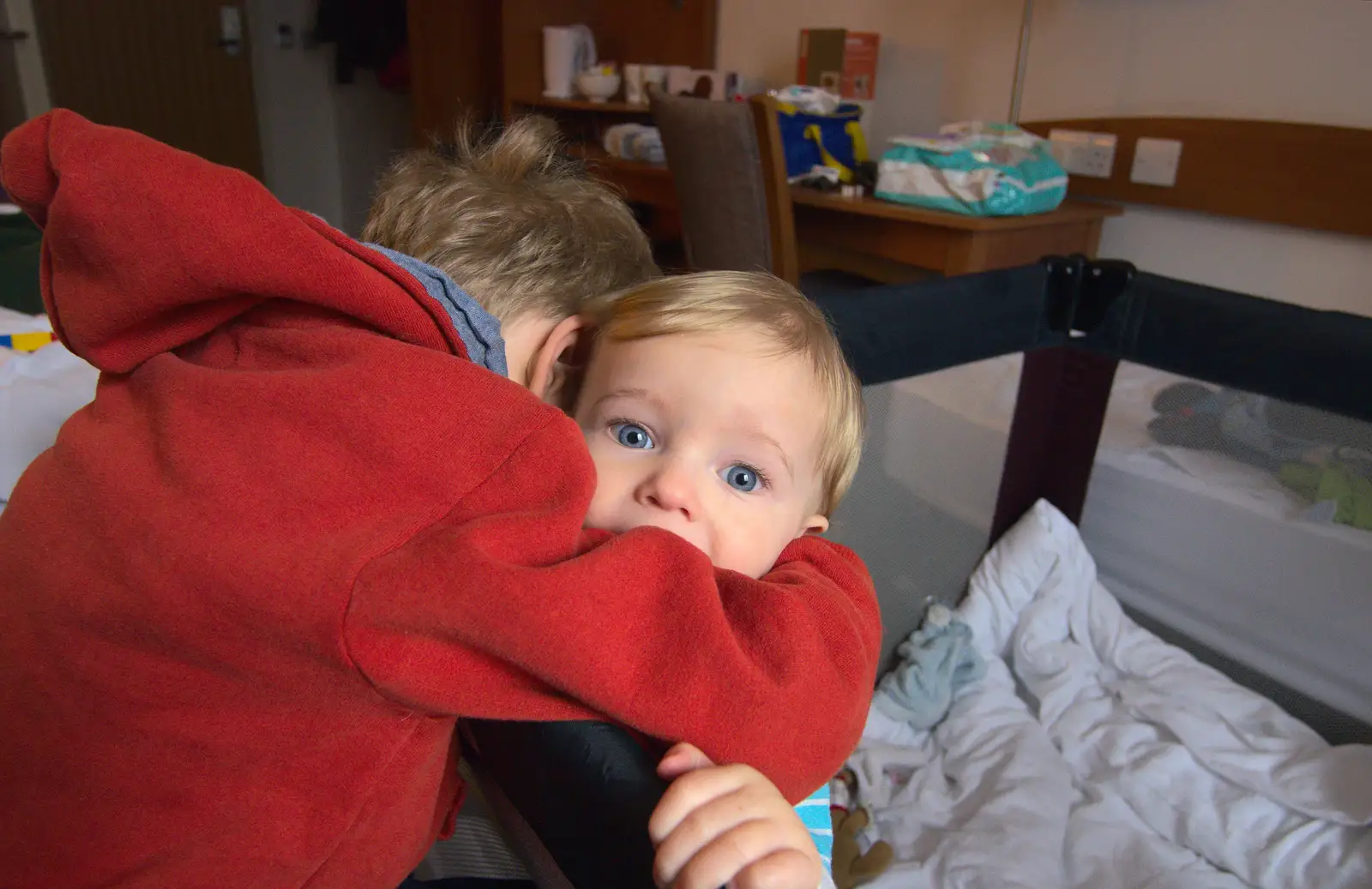 Another hug for Harry, from A Trip to Highcliffe Castle, Highcliffe, Dorset - 18th March 2013