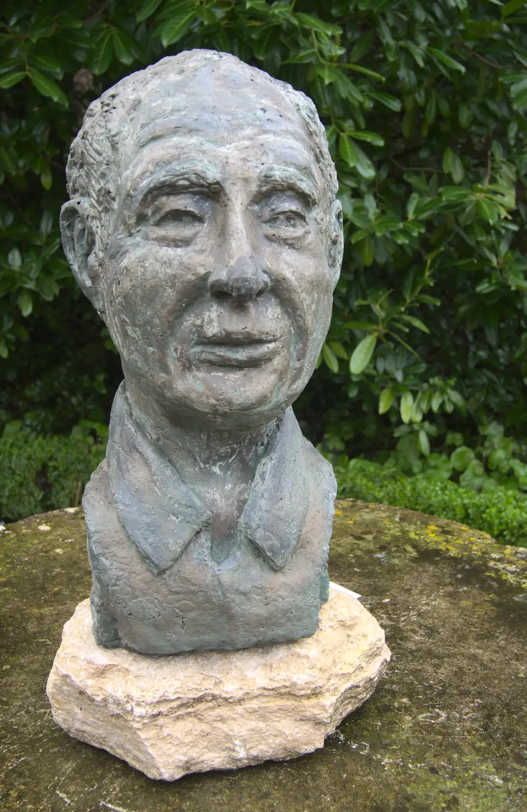 A statue head, from A Trip to Highcliffe Castle, Highcliffe, Dorset - 18th March 2013