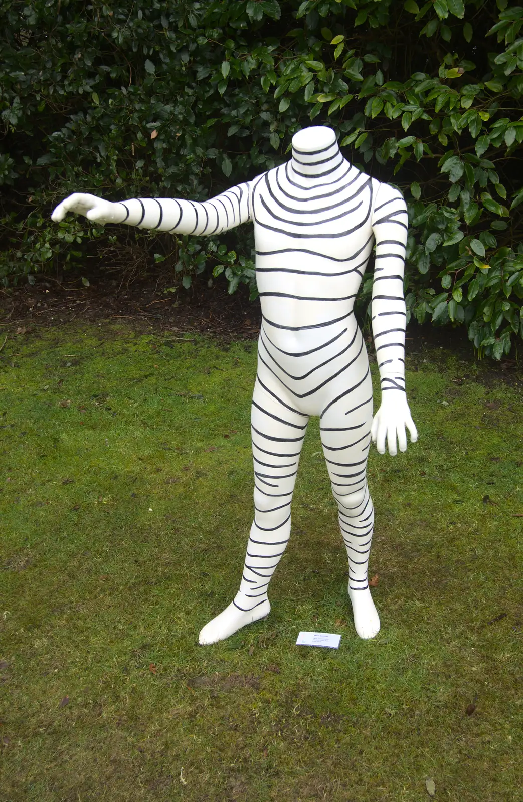 A zebra mannequin, from A Trip to Highcliffe Castle, Highcliffe, Dorset - 18th March 2013