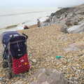Harry's asleep in his buggy, Barton on Sea Beach, and a Trip to Christchurch, Hampshire and Dorset - 19th March 2013