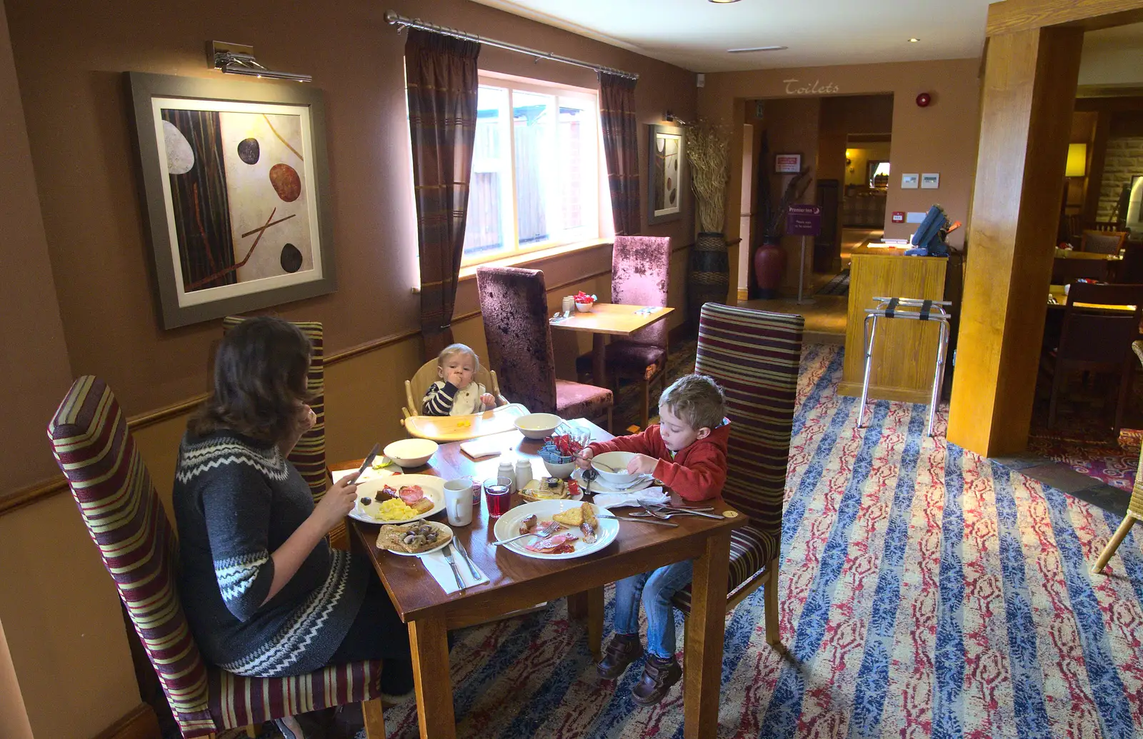 Breakfast in the Premier Inn, Highcliffe, from The Ornamental Drive, Rhinefield, New Forest - 20th March 2013