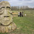 The big giant oak head, A Walk at Grandad's, Bramford Dereliction and BSCC at Yaxley, Eye, Suffolk - 2nd April 2013