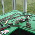 Grandad is setting up a model railway, A Walk at Grandad's, Bramford Dereliction and BSCC at Yaxley, Eye, Suffolk - 2nd April 2013