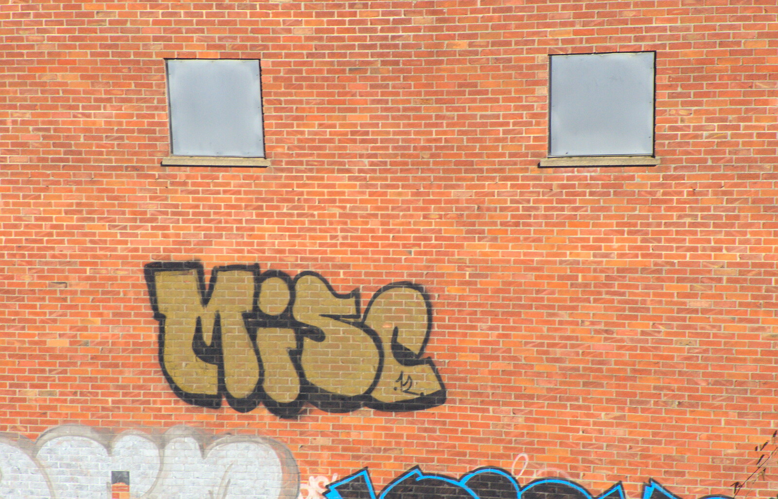 A graffiti tag by 'Misc' from A Walk at Grandad's, Bramford Dereliction and BSCC at Yaxley, Eye, Suffolk - 2nd April 2013