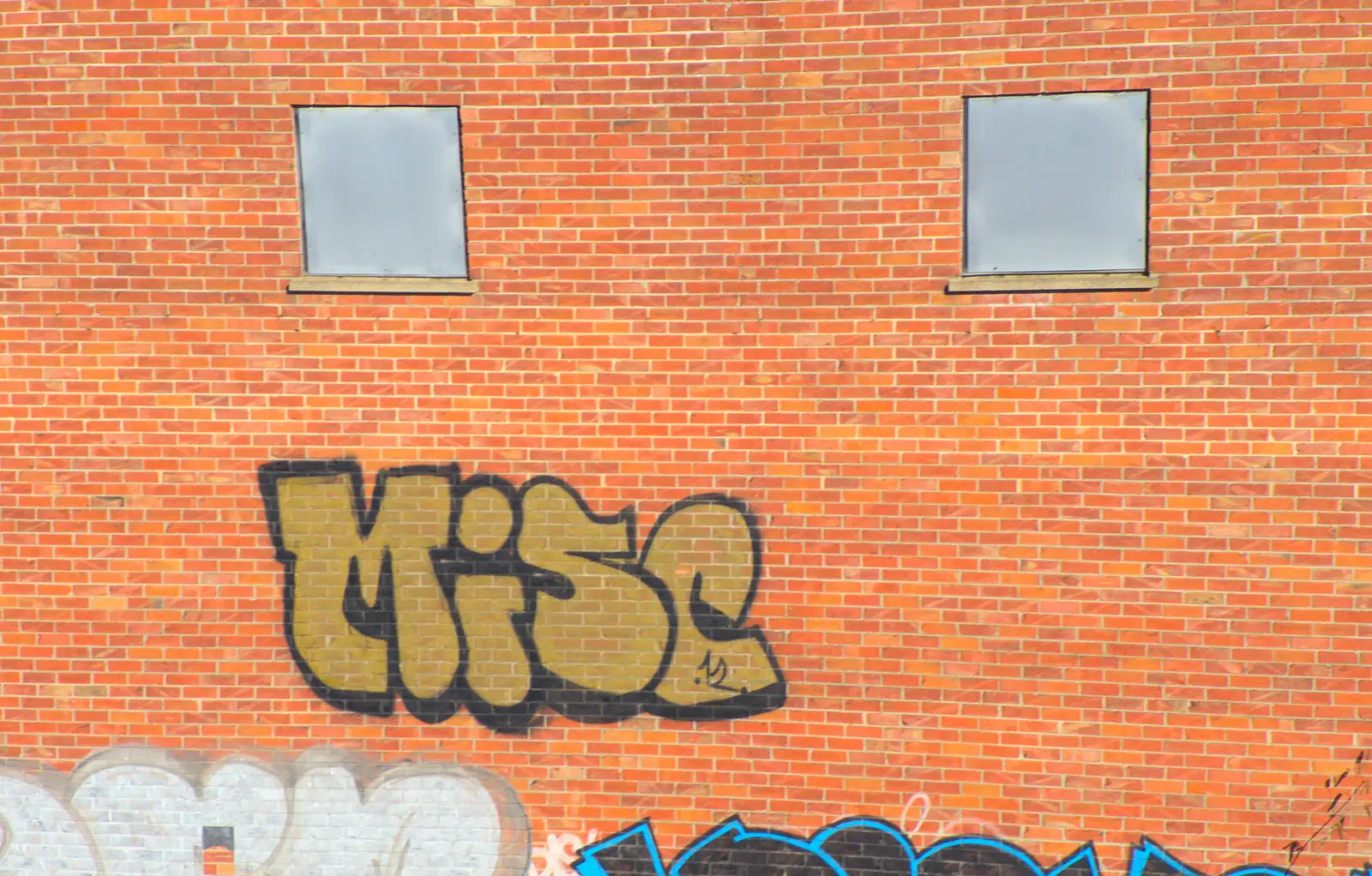 A graffiti tag by 'Misc', from A Walk at Grandad's, Bramford Dereliction and BSCC at Yaxley, Eye, Suffolk - 2nd April 2013