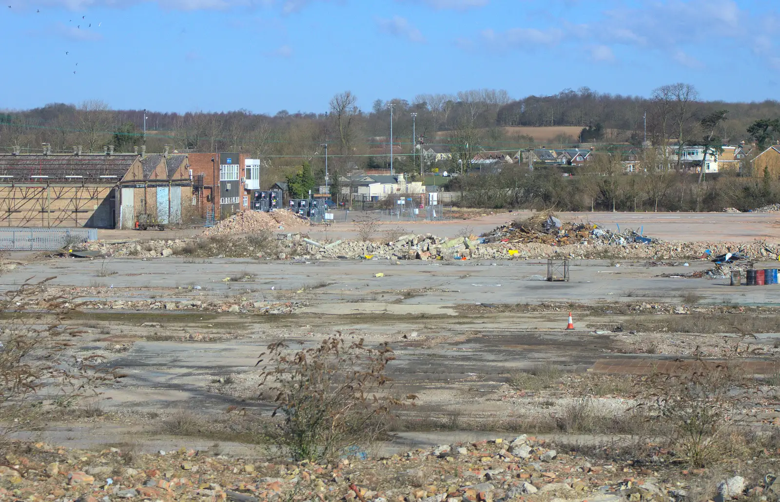 The concrete wasteland of Bramford, from A Walk at Grandad's, Bramford Dereliction and BSCC at Yaxley, Eye, Suffolk - 2nd April 2013