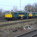 A pair of Class 86 locos, including 86612, A Walk at Grandad's, Bramford Dereliction and BSCC at Yaxley, Eye, Suffolk - 2nd April 2013