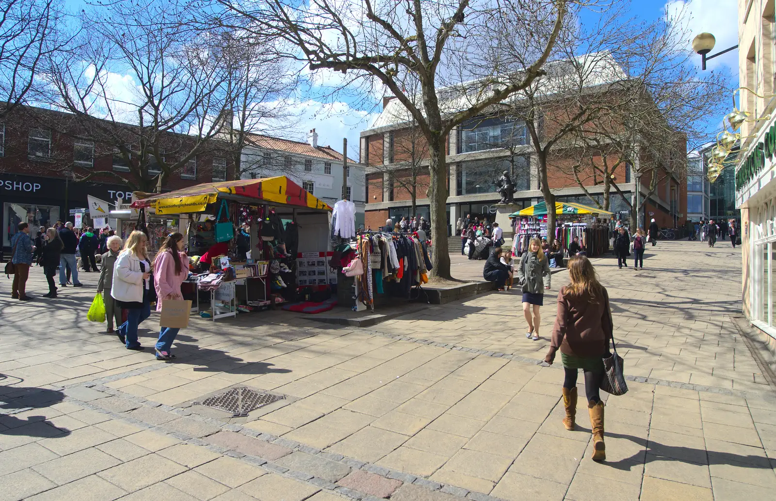 The Haymarket in Norwich, from A Very Random Norwich Day, and The BBs at Laxfield, Norfolk and Suffolk - 13th April 2013