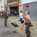 The jugglers start off fairly simply, A Very Random Norwich Day, and The BBs at Laxfield, Norfolk and Suffolk - 13th April 2013