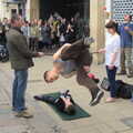 A jumper in mid air, A Very Random Norwich Day, and The BBs at Laxfield, Norfolk and Suffolk - 13th April 2013