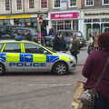 A police car does a drive by, A Very Random Norwich Day, and The BBs at Laxfield, Norfolk and Suffolk - 13th April 2013