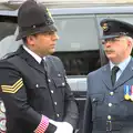 A Met sergeant and an RAF type, Margaret Thatcher's Funeral, St. Paul's, London - 17th April 2013