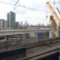 A new railway viaduct is built, Margaret Thatcher's Funeral, St. Paul's, London - 17th April 2013