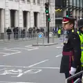 A military type and a rozzer, on Cannon Street, Margaret Thatcher's Funeral, St. Paul's, London - 17th April 2013