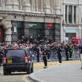 A heavily-armed Land Rover unit roams around, Margaret Thatcher's Funeral, St. Paul's, London - 17th April 2013