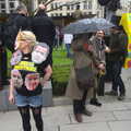 More political masks, Margaret Thatcher's Funeral, St. Paul's, London - 17th April 2013