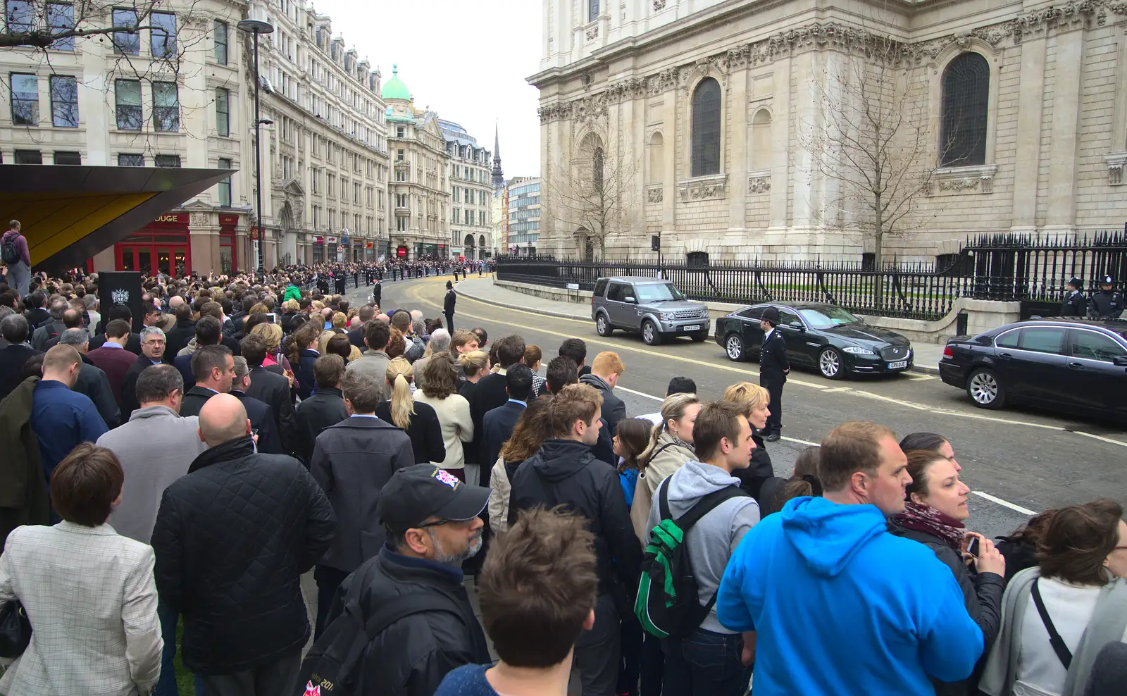 The view around St. Paul's, from Margaret Thatcher's Funeral, St. Paul's, London - 17th April 2013