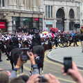 The gun carriage and coffin heads up to St. Paul's, Margaret Thatcher's Funeral, St. Paul's, London - 17th April 2013