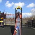 The boys in the playground, Chesterfield and the Twisty Spire, Derbyshire - 19th April 2013