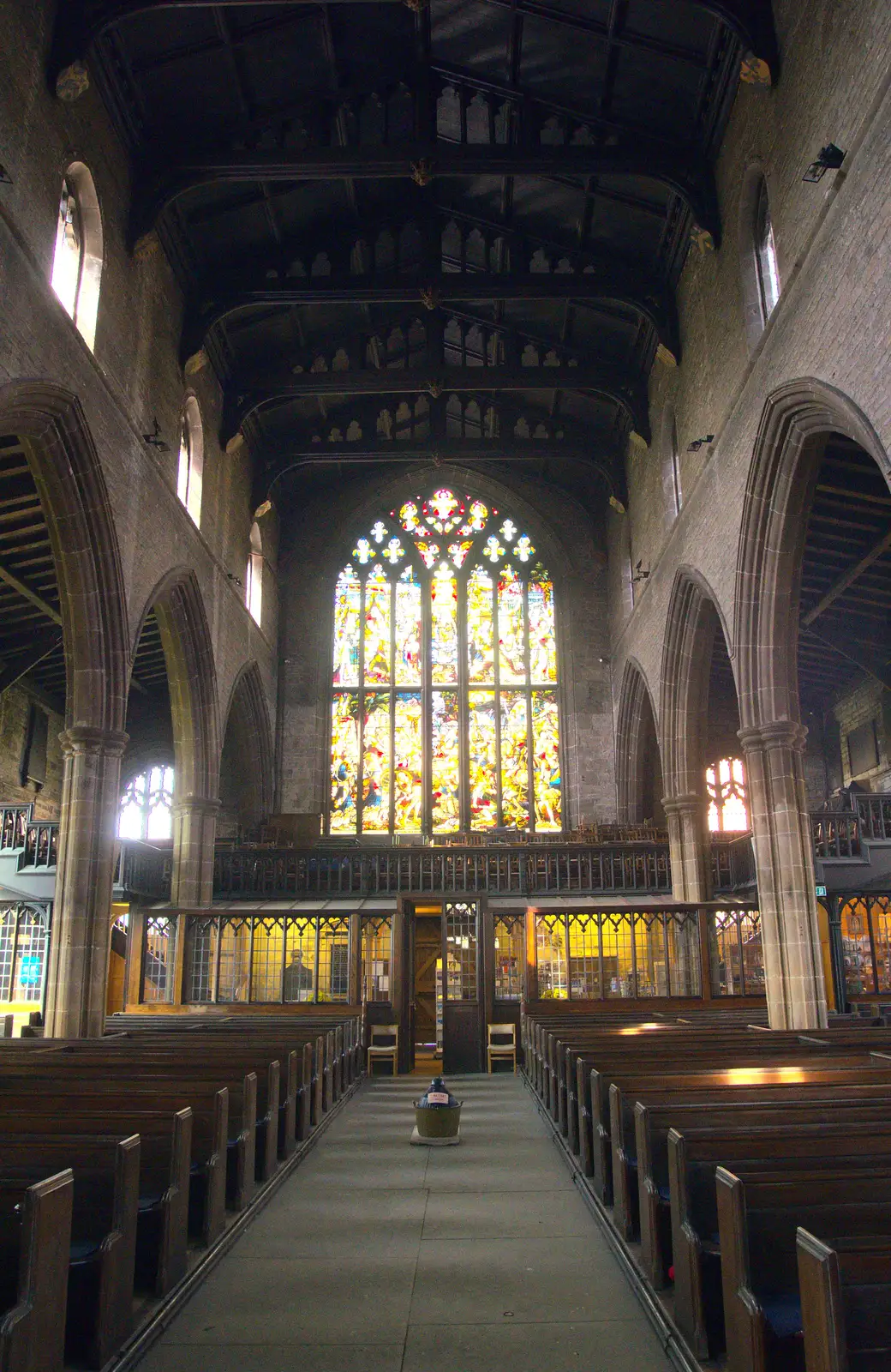 The nave of St. Mary and All Saints, from Chesterfield and the Twisty Spire, Derbyshire - 19th April 2013