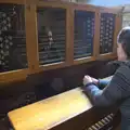 Isobel gets close up with the church organ, Chesterfield and the Twisty Spire, Derbyshire - 19th April 2013