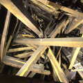 The chaotic timber work inside the tower, Chesterfield and the Twisty Spire, Derbyshire - 19th April 2013