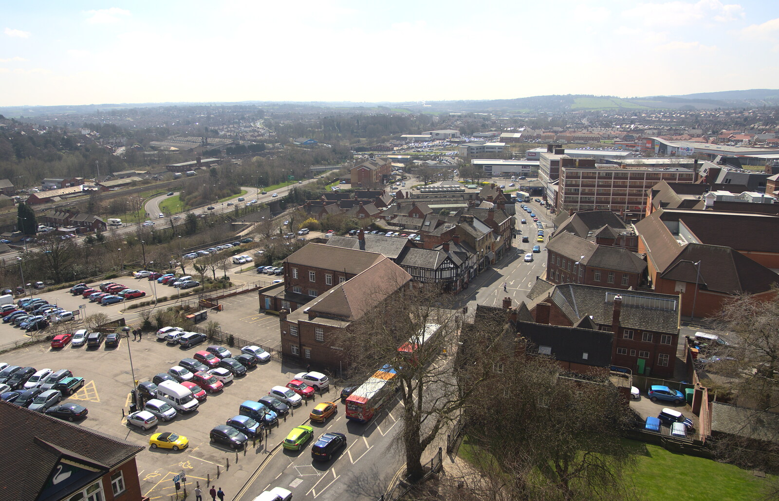 A view over Chesterfield from Chesterfield and the Twisty Spire, Derbyshire - 19th April 2013