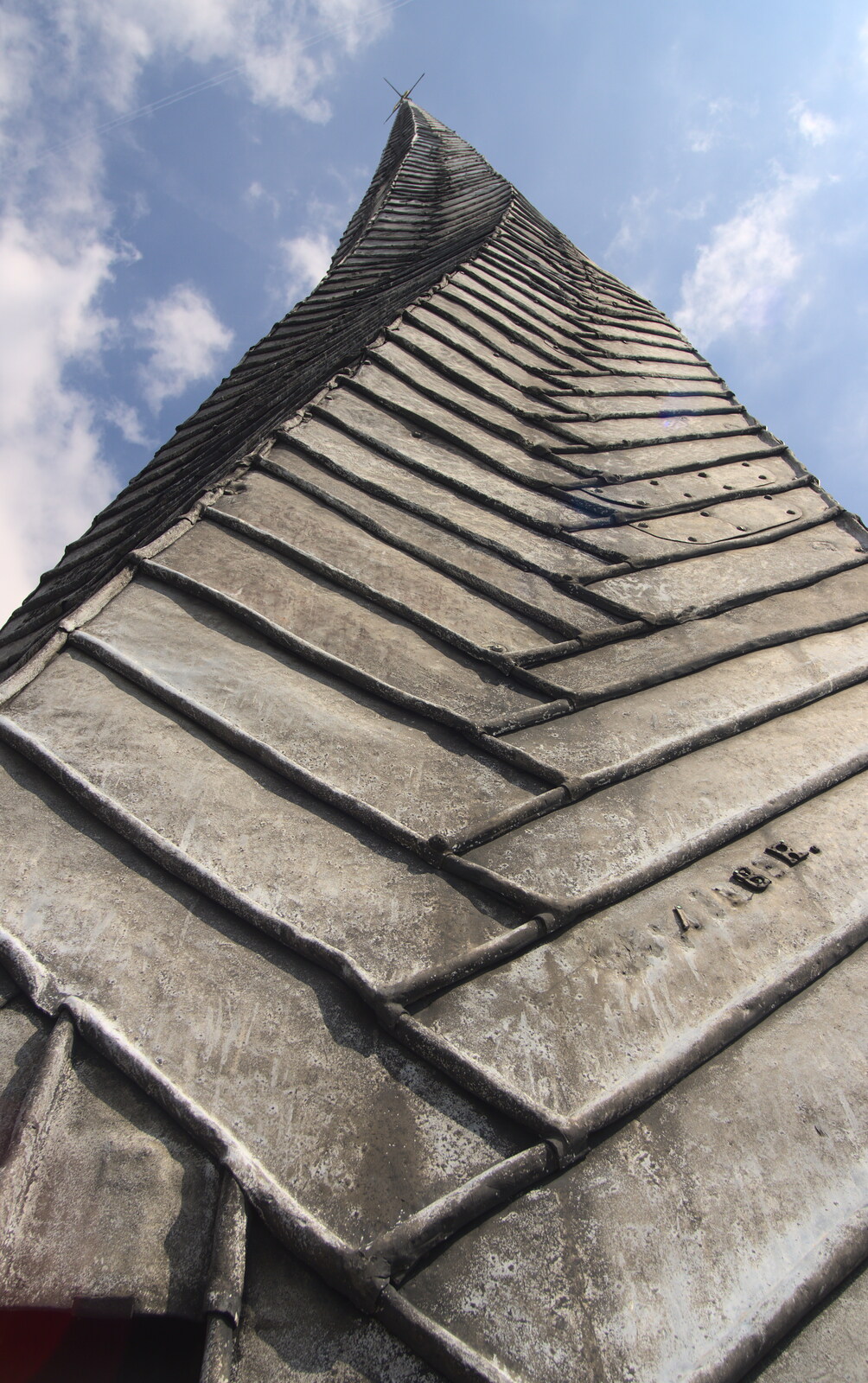 A close-up of the twisty tower from Chesterfield and the Twisty Spire, Derbyshire - 19th April 2013
