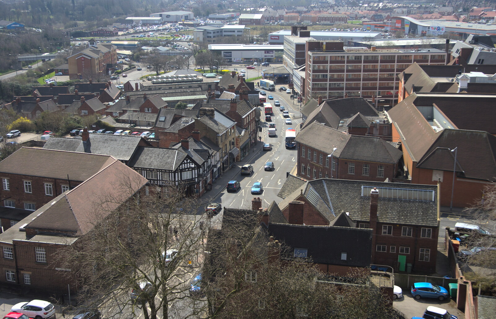 A view of Chesterfield from Chesterfield and the Twisty Spire, Derbyshire - 19th April 2013