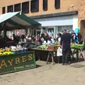 An outdoor market, Chesterfield and the Twisty Spire, Derbyshire - 19th April 2013