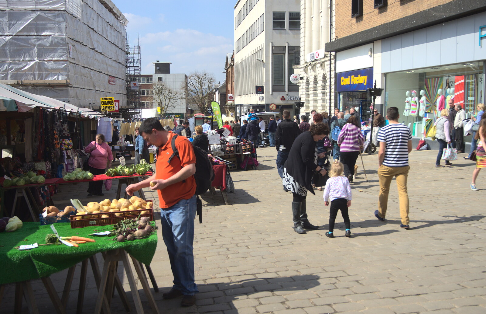 More Chesterfield markets from Chesterfield and the Twisty Spire, Derbyshire - 19th April 2013