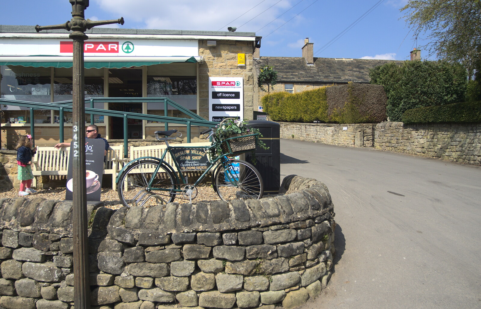 The Baslow Village Shop from Chesterfield and the Twisty Spire, Derbyshire - 19th April 2013