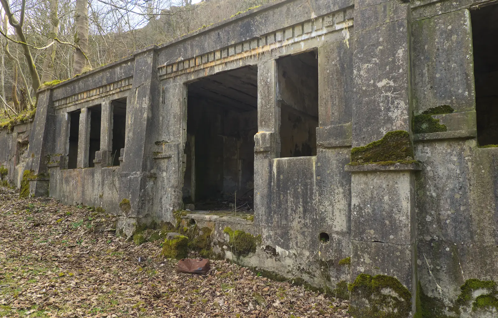 Derelict concrete construction, from Chesterfield and the Twisty Spire, Derbyshire - 19th April 2013