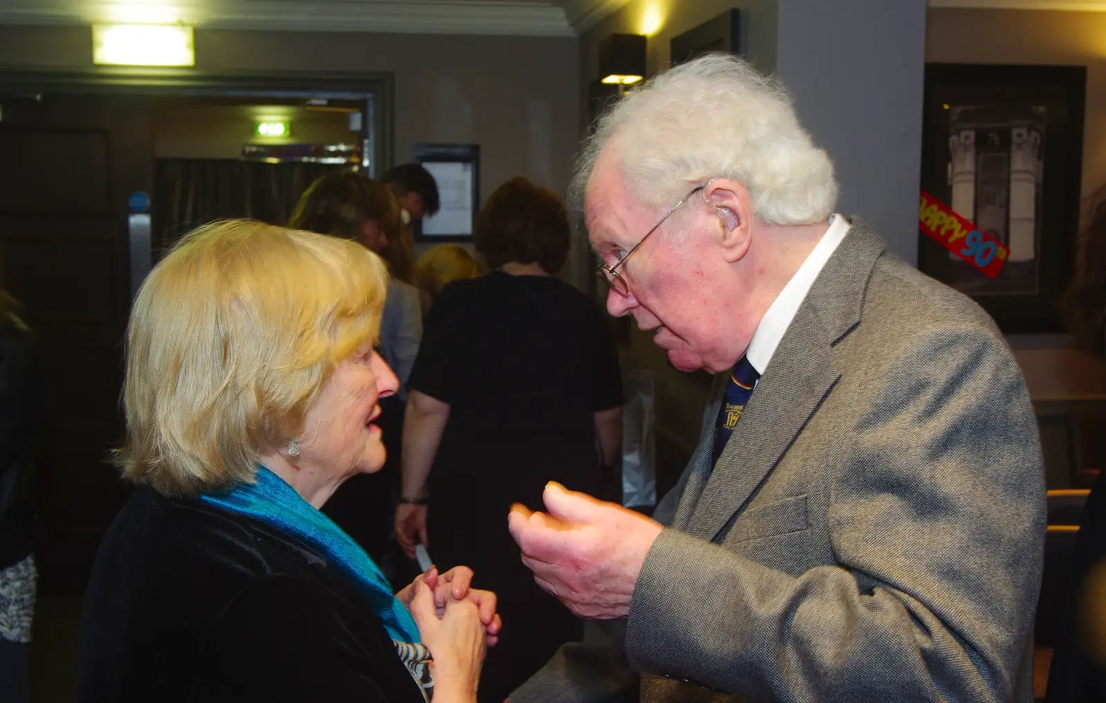 Uncle James meets the relatives, from Uncle James's Ninetieth Birthday, Cheadle Hulme, Manchester - 20th April 2013