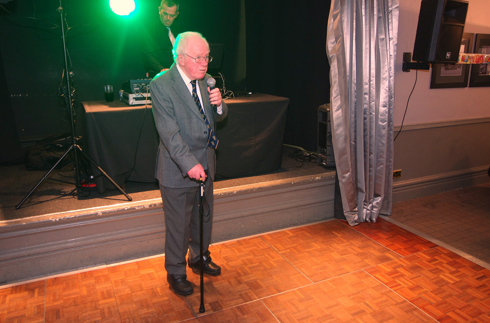 James gives an emotional speech from Uncle James's Ninetieth Birthday, Cheadle Hulme, Manchester - 20th April 2013