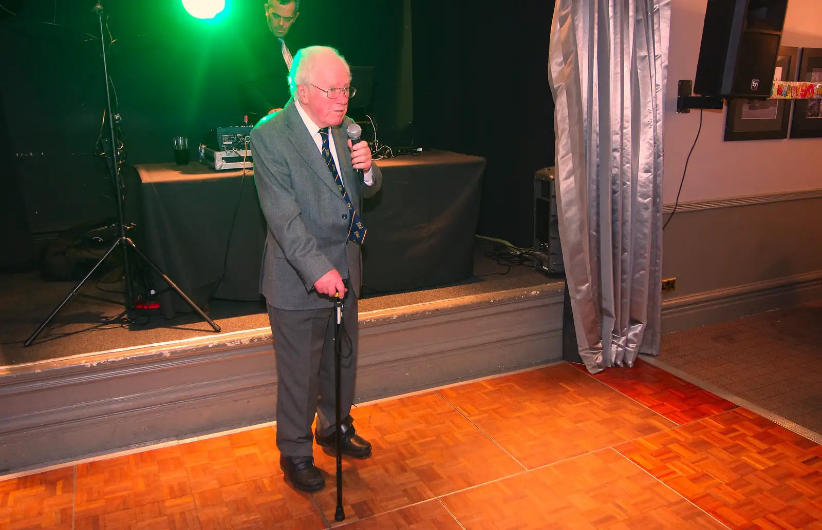 James gives an emotional speech, from Uncle James's Ninetieth Birthday, Cheadle Hulme, Manchester - 20th April 2013