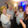 Josephine, Neil and Caroline, Uncle James's Ninetieth Birthday, Cheadle Hulme, Manchester - 20th April 2013