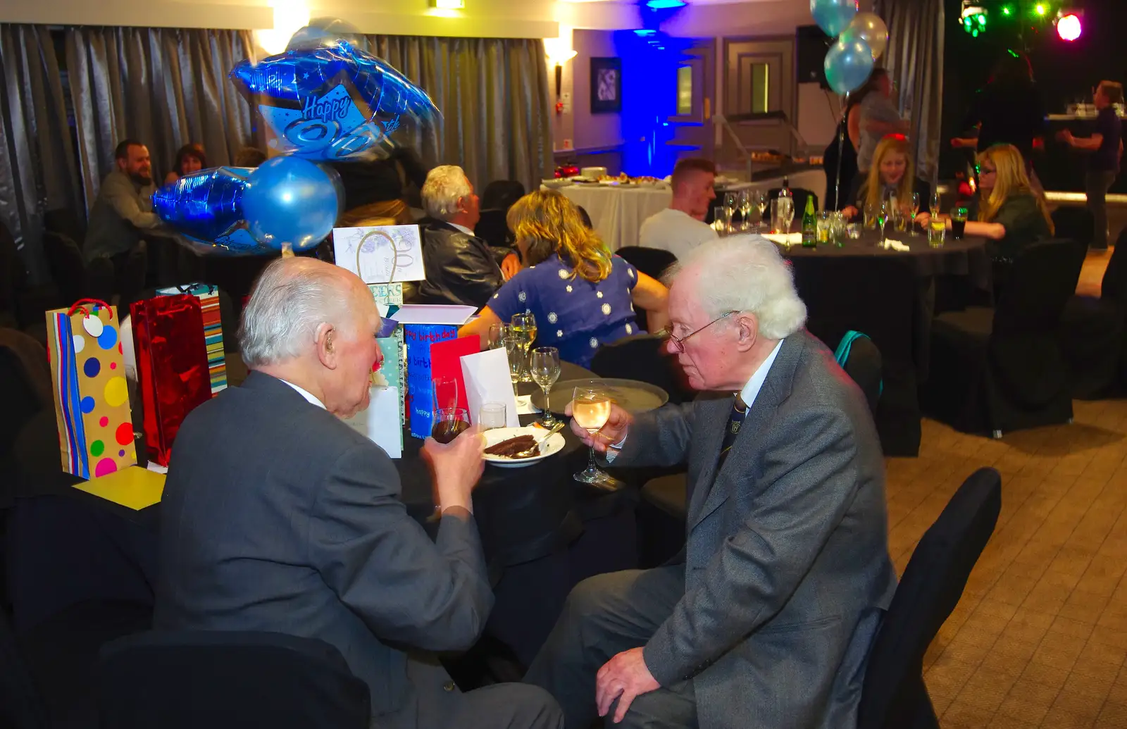 James has a quiet moment, from Uncle James's Ninetieth Birthday, Cheadle Hulme, Manchester - 20th April 2013