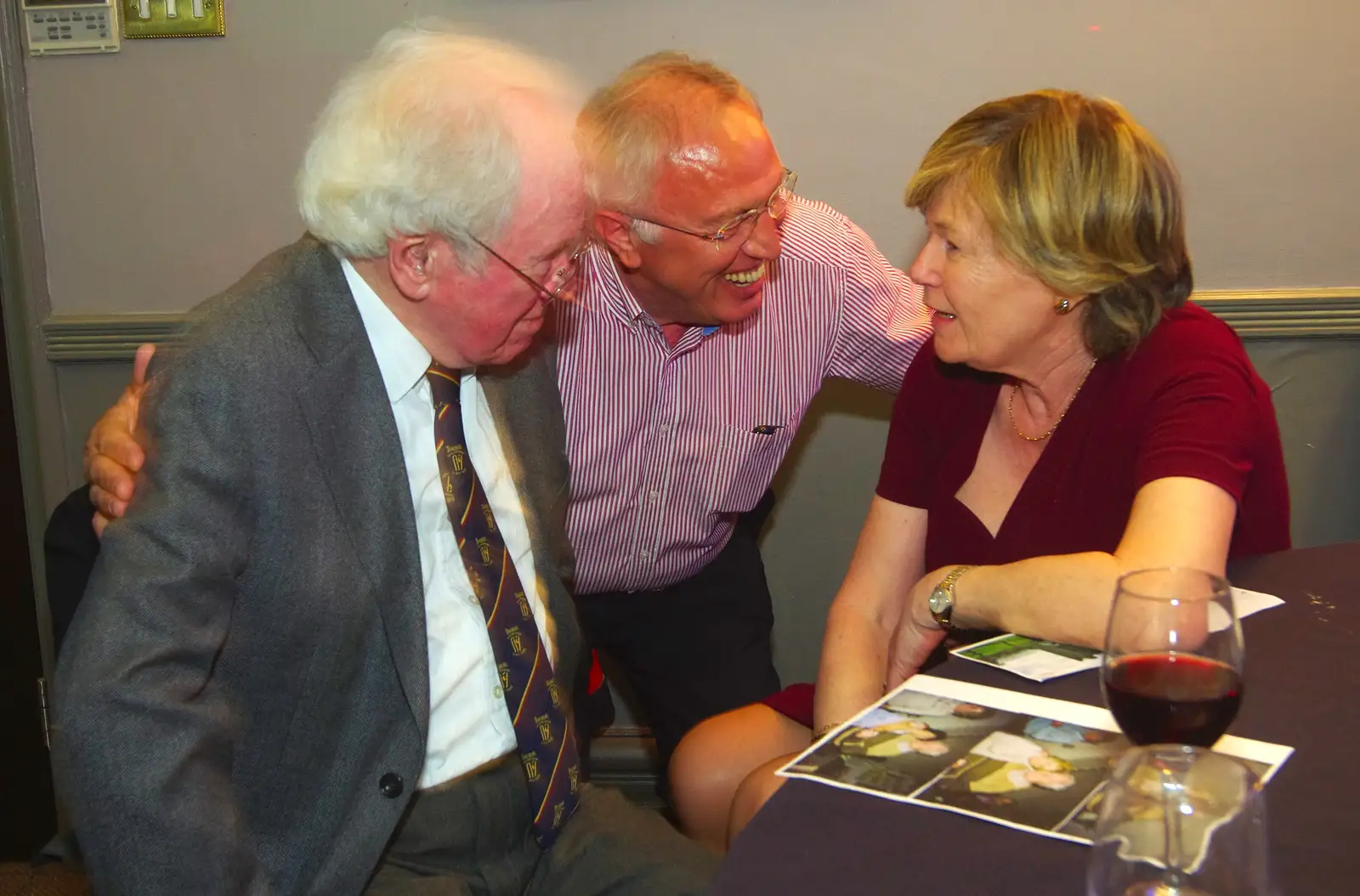 James, Bruno and Judith, from Uncle James's Ninetieth Birthday, Cheadle Hulme, Manchester - 20th April 2013