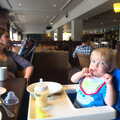 Harry at breakfast in the Cheadle Village Hotel, Uncle James's Ninetieth Birthday, Cheadle Hulme, Manchester - 20th April 2013