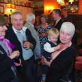 Spammy's Birthday, The Swan Inn, Brome, Suffolk - 27th April 2013, Spammy with William