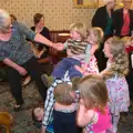 Oak gets added to the pile of children, Spammy's Birthday, The Swan Inn, Brome, Suffolk - 27th April 2013