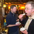 Spammy's Birthday, The Swan Inn, Brome, Suffolk - 27th April 2013, Marc stuffs a bit too much cake in to his cake hole