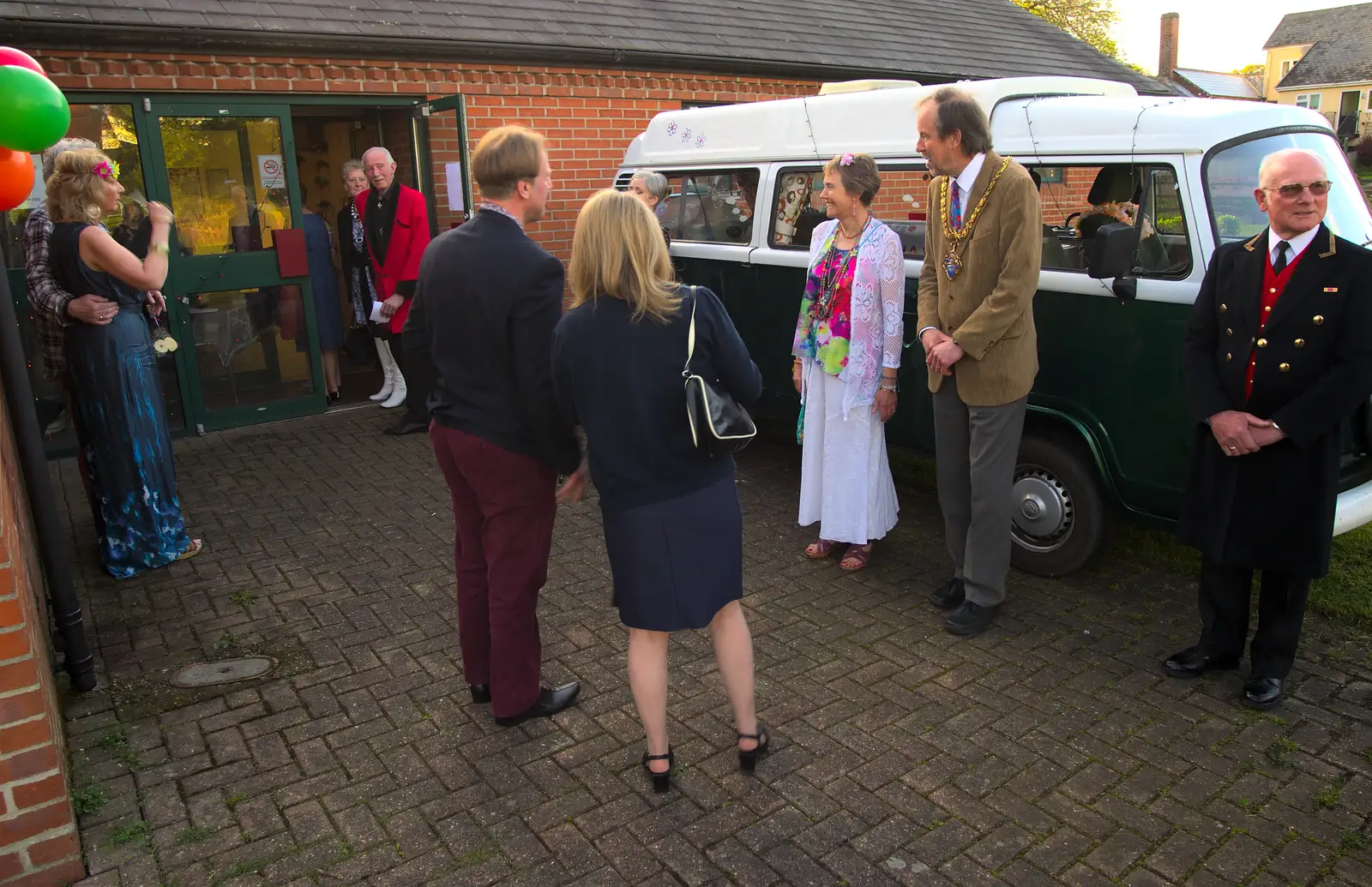 Merlin in front of his camper van, from The BBs at the Mayor's Charity Ball, Town Moors, Eye, Suffolk - 4th May 2013