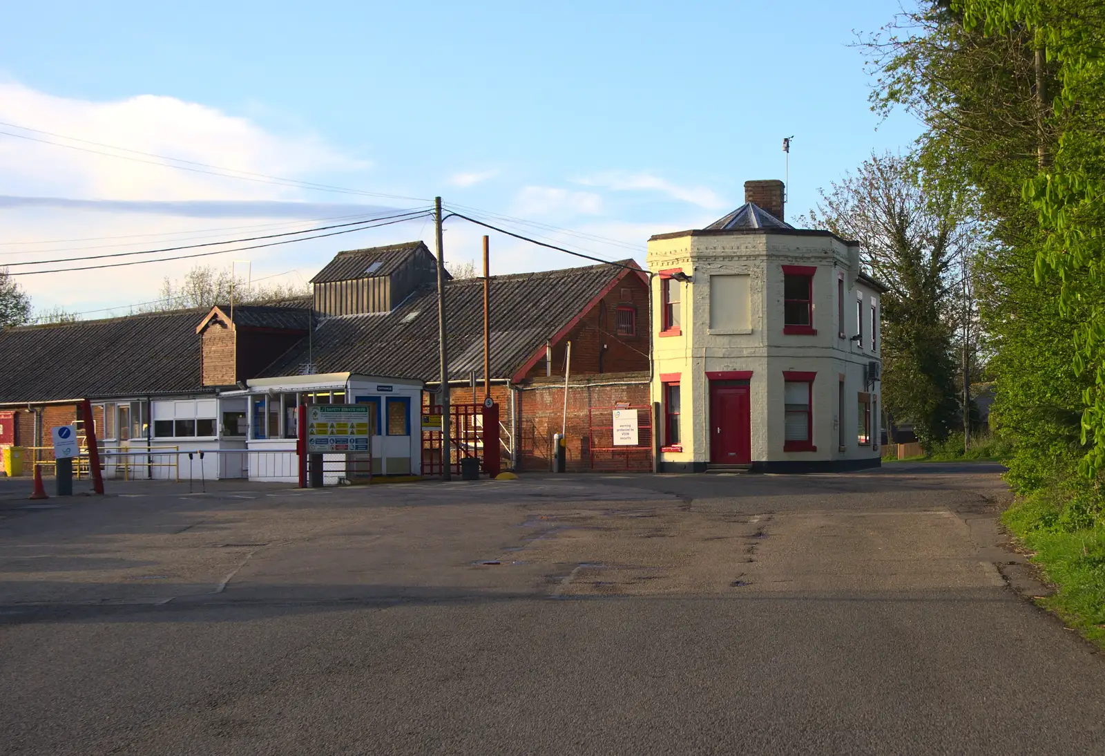 Railway buildings on the Vion chicken factory site, from The BBs at the Mayor's Charity Ball, Town Moors, Eye, Suffolk - 4th May 2013