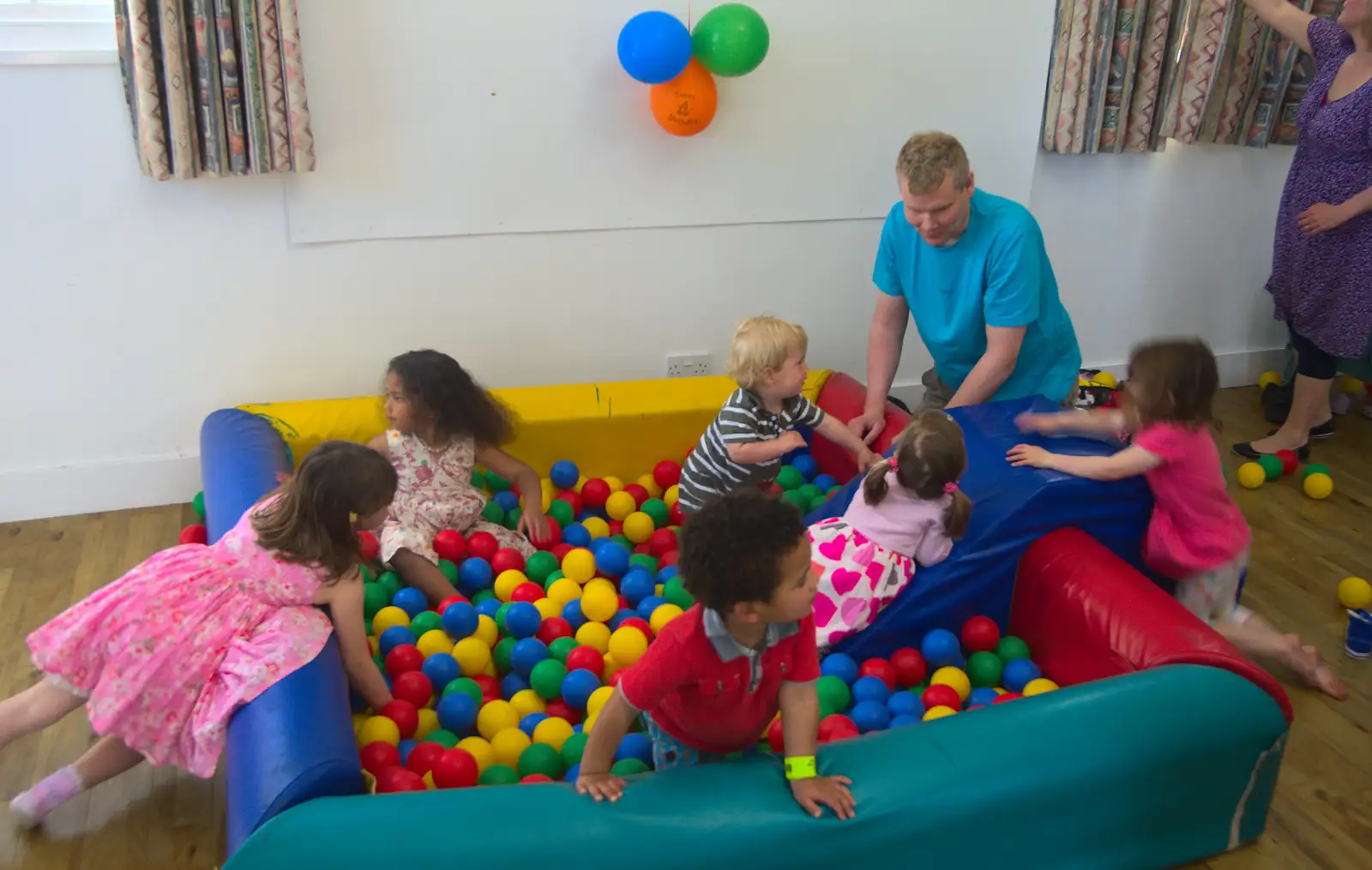 Loads of children in the ball pit, from Rosie and Henry's Birthday Party, Mellis, Suffolk - 5th May 2013