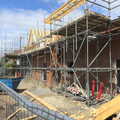 New building on Wellington Road, Demolishing The 1st Eye Scout Hut, Wellington Road, Eye, Suffolk - 11th May 2013