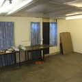 Tired curtains, and tables with junk on, Demolishing The 1st Eye Scout Hut, Wellington Road, Eye, Suffolk - 11th May 2013