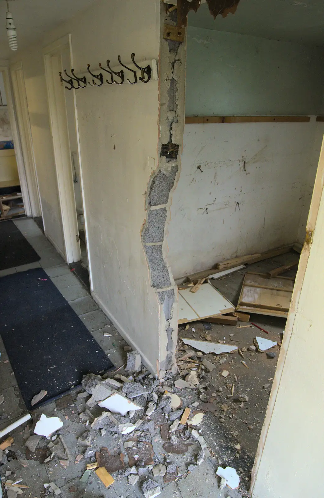 A small pile of debris, from Demolishing The 1st Eye Scout Hut, Wellington Road, Eye, Suffolk - 11th May 2013